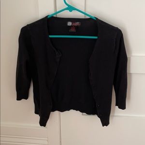 Black cardigan